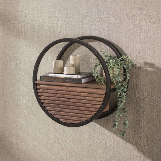 Hoyz wandplank circular - 25x50x50 cm 3688153 large