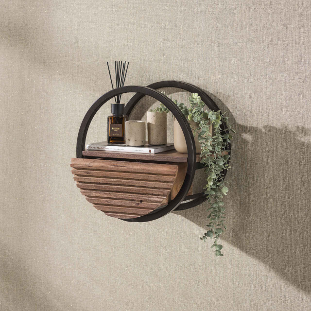 Hoyz wandplank circular - 25x40x40 cm 3688152 large