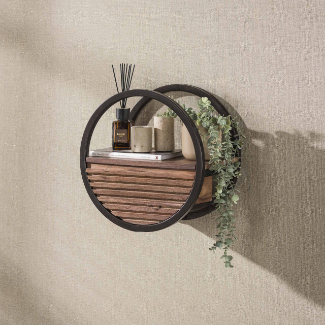 Hoyz wandplank circular - 25x40x40 cm 3688152 large
