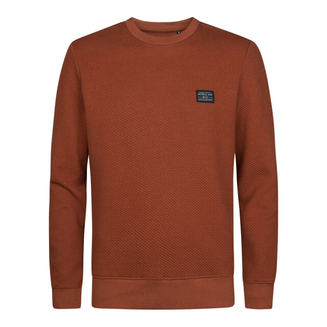 Petrol Industries Heren sweater m-3060-swr336 2127 copper orange Petrol Sweater M 3060 SWR336 2127CopperOrange large
