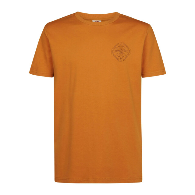 Petrol Industries Heren shirt m-3060-tsr618 2128 rusted amber Petrol Shirt M 3060 TSR618 2128RustedAmber large