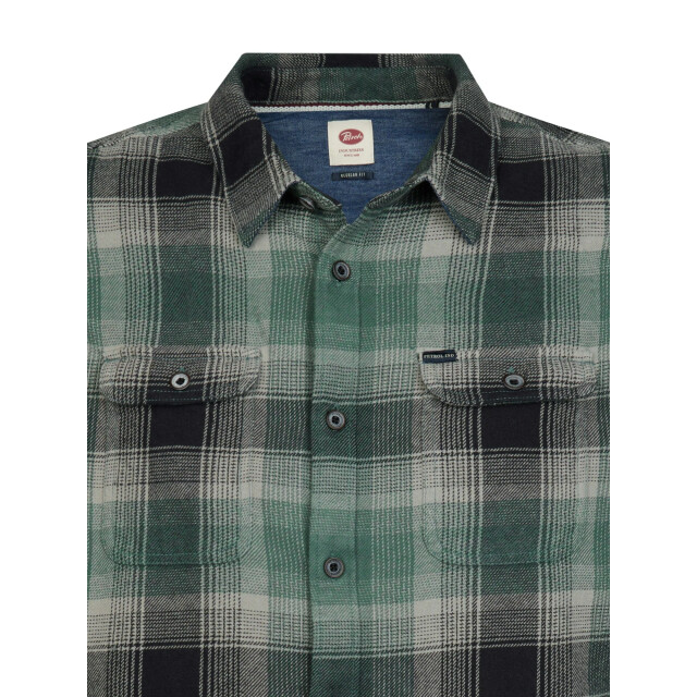 Petrol Industries Heren overshirt m-3060-sil417 6186 teal green Petrol Overshirt M 3060 SIL417 6186TealGreen large