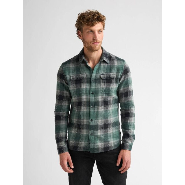 Petrol Industries Heren overshirt m-3060-sil417 6186 teal green Petrol Overshirt M 3060 SIL417 6186TealGreen large