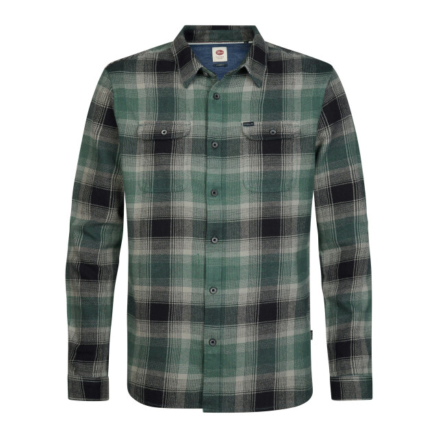 Petrol Industries Heren overshirt m-3060-sil417 6186 teal green Petrol Overshirt M 3060 SIL417 6186TealGreen large