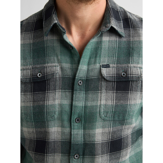 Petrol Industries Heren overshirt m-3060-sil417 6186 teal green Petrol Overshirt M 3060 SIL417 6186TealGreen large