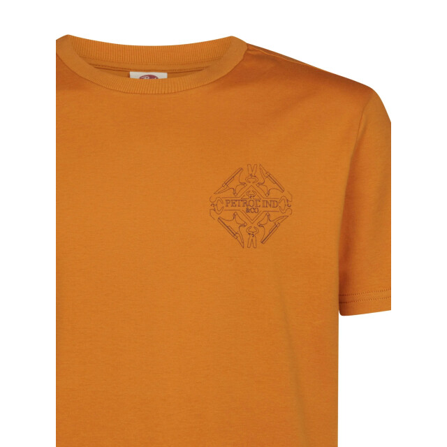 Petrol Industries Heren shirt m-3060-tsr618 2128 rusted amber Petrol Shirt M 3060 TSR618 2128RustedAmber large