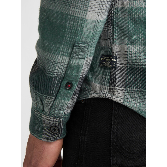 Petrol Industries Heren overshirt m-3060-sil417 6186 teal green Petrol Overshirt M 3060 SIL417 6186TealGreen large