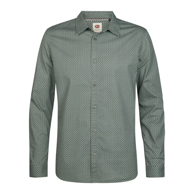 Petrol Industries Heren overhemd m-3060-sil401 6186 teal green Petrol Overhemd M 3060 SIL401 6186TealGreen large