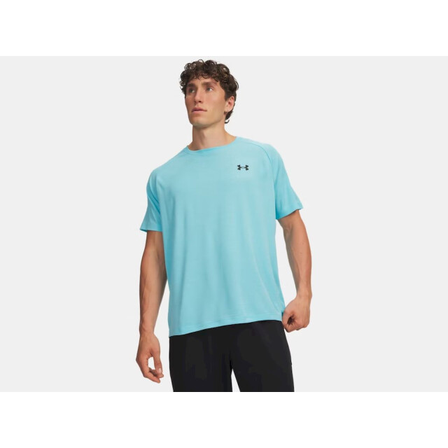 Under Armour Ua tech textured ss-blu training t-shirt korte mouw heren - 076108_200-L large
