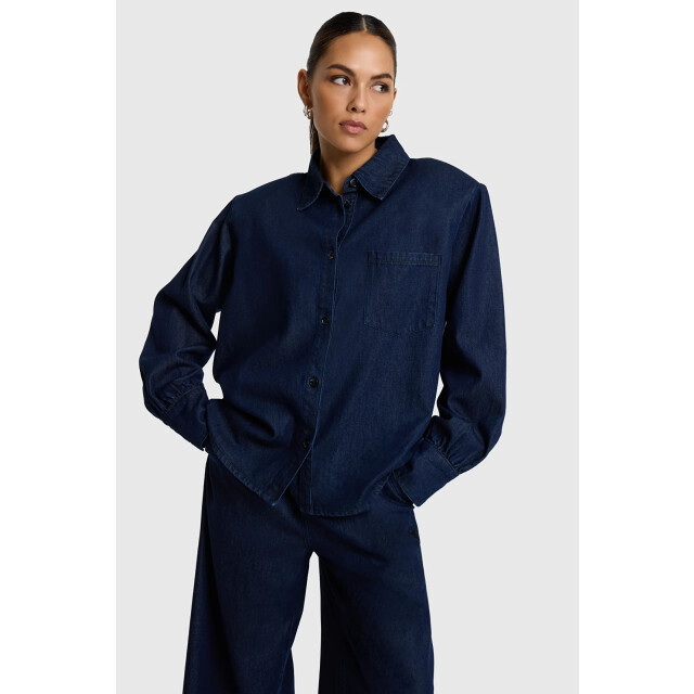 Alix The Label Oversized denim blouse - Oversized denim blouse - Alix The Label large