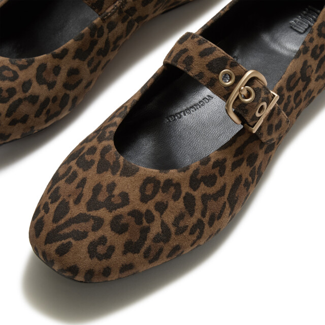 FitFlop Delicato suede leopard mary janes ADQ large