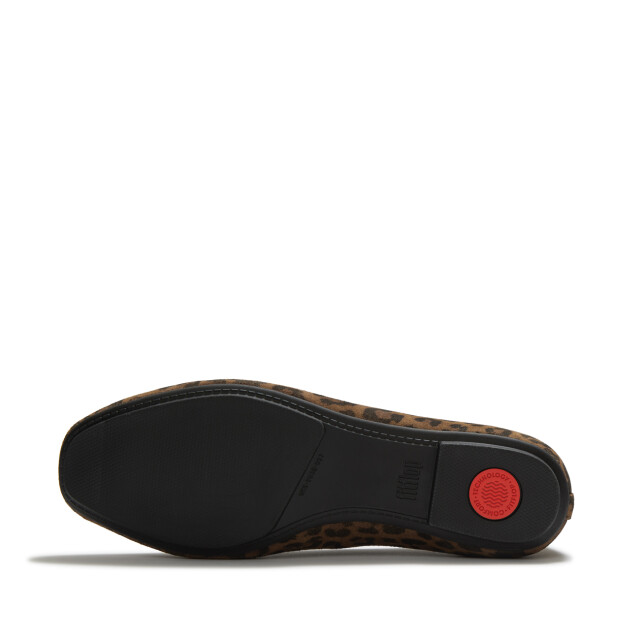 FitFlop Delicato suede leopard ballerinas ADR large