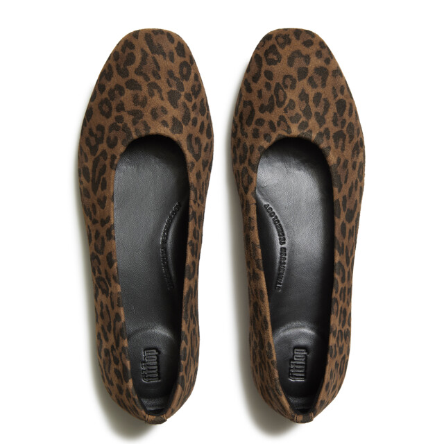 FitFlop Delicato suede leopard ballerinas ADR large