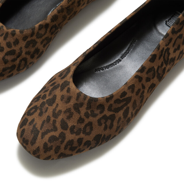 FitFlop Delicato suede leopard ballerinas ADR large