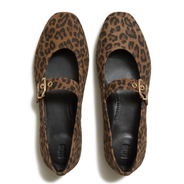 FitFlop Delicato suede leopard mary janes ADQ large