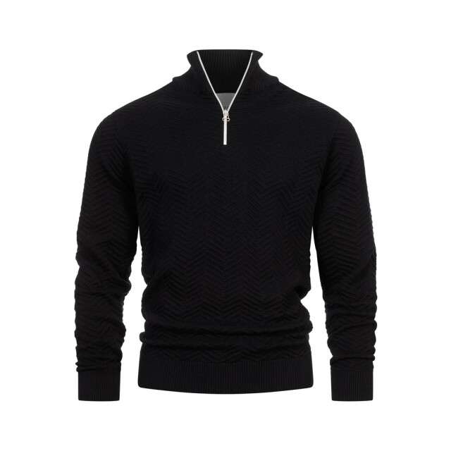 Kronstadt Ks2790 kscarlo half zip knit 999 black KS2790 large