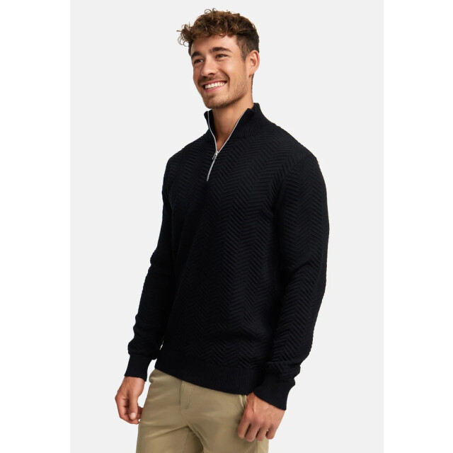 Kronstadt Ks2790 kscarlo half zip knit 999 black KS2790 large