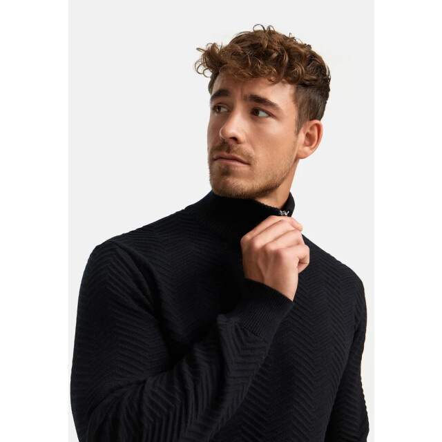 Kronstadt Ks2790 kscarlo half zip knit 999 black KS2790 large