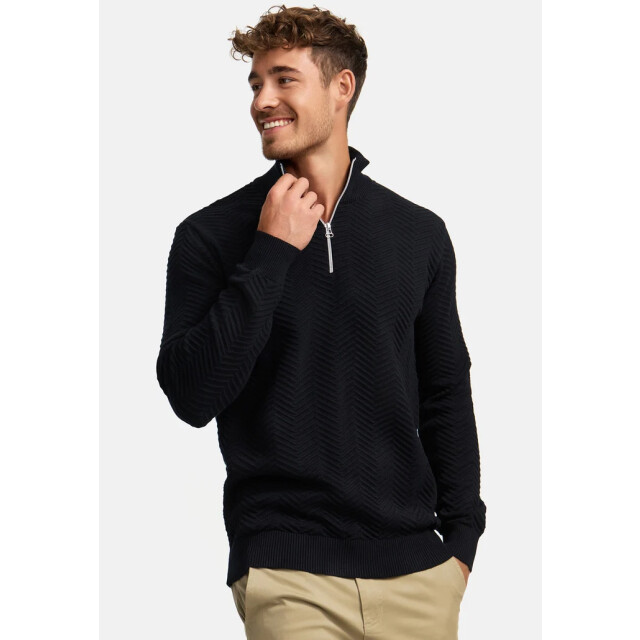 Kronstadt Ks2790 kscarlo half zip knit 999 black KS2790 large