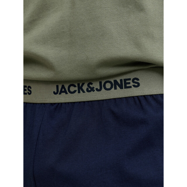 Jack & Jones Heren korte shortama pyjamaset jaceverest groen/donkerblauw 12273635-Beetle SCS large