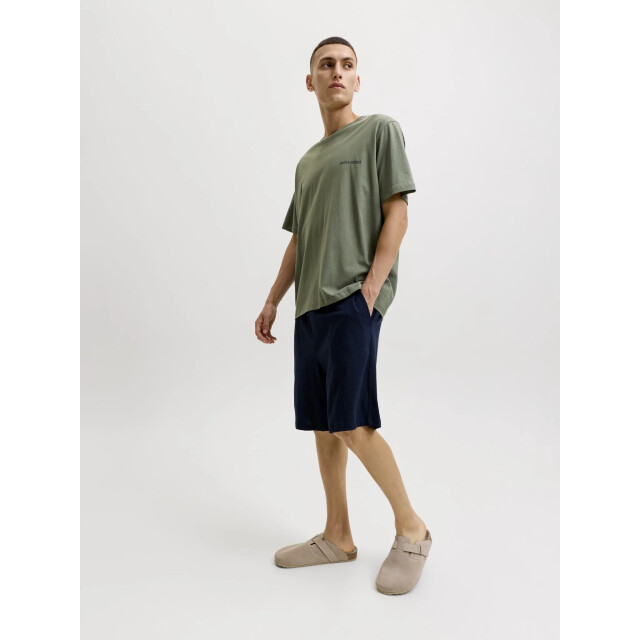 Jack & Jones Heren korte shortama pyjamaset jaceverest groen/donkerblauw 12273635-Beetle SCS large