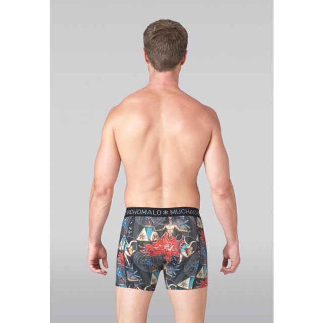 Muchachomalo Circus1010 print black heren boxers Print Black/CIRCUS1010 large