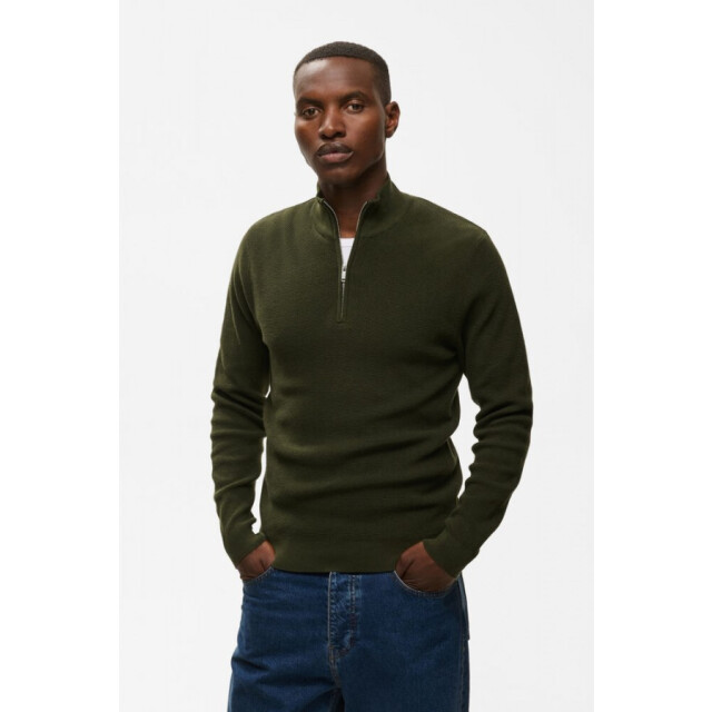 Matinique Lagoon half zip trui dark forest Dark Forest/Lagoon Half Zip large