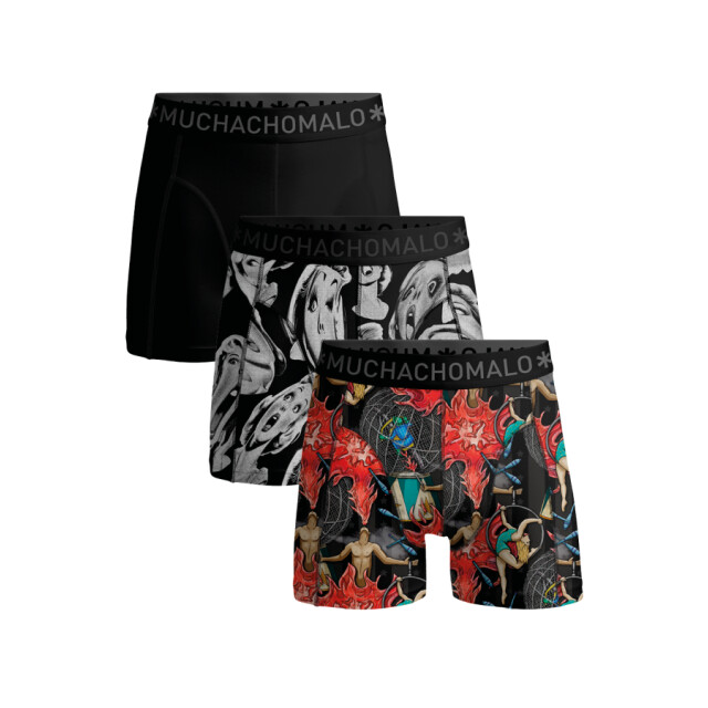 Muchachomalo Circus1010 print black heren boxers Print Black/CIRCUS1010 large
