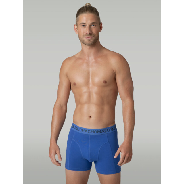 Muchachomalo Solid1010 688 uni heren boxers Black Blue/SOLID1010 688 large