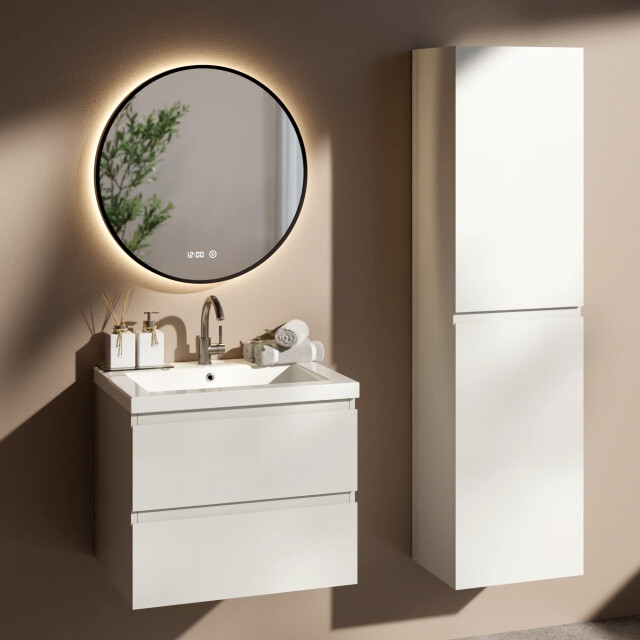 Mirlux Badkamermeubelset london 60cm wit wastafel wit 3689278 large