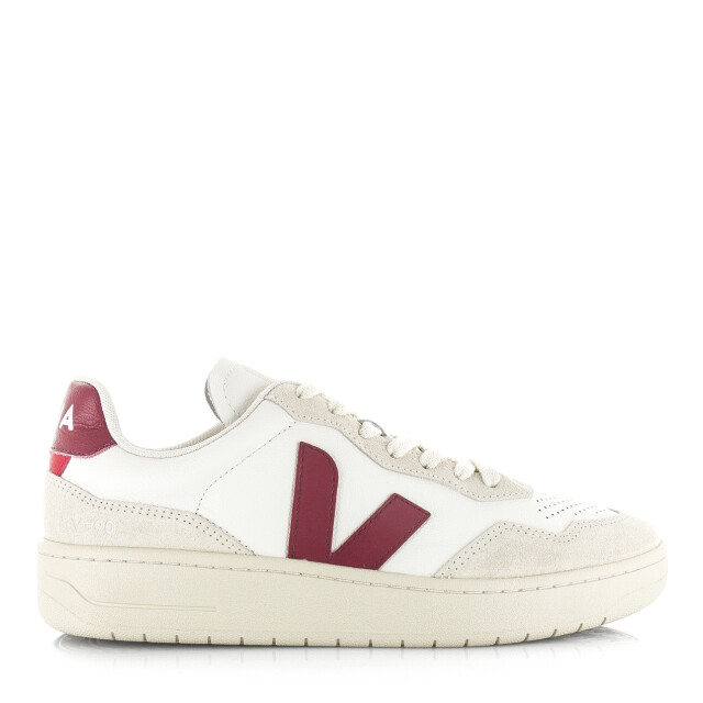 Veja V-90 o.t. leather white marsala lage sneakers unisex VD2021723 large
