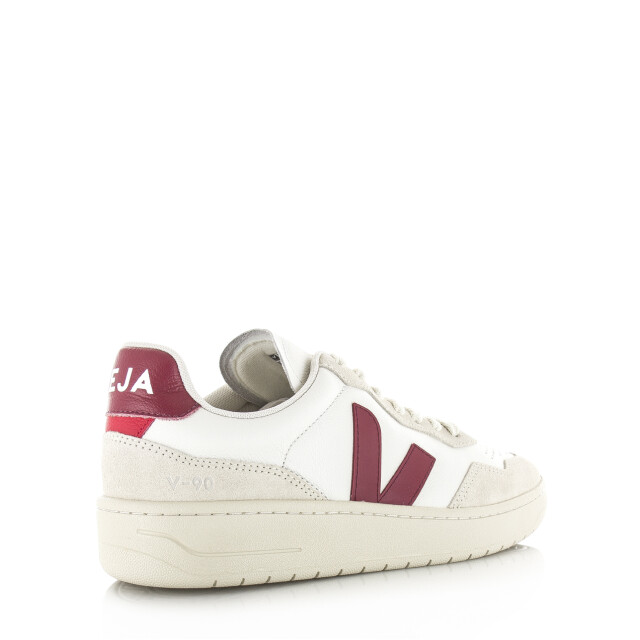 Veja V-90 o.t. leather white marsala lage sneakers unisex VD2021723 large