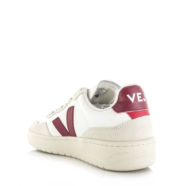 Veja V-90 o.t. leather white marsala lage sneakers unisex VD2021723 large