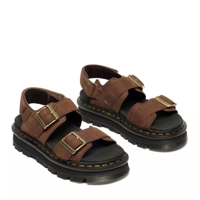 Dr. Martens Dr. martens zebzag sandal sepia brown plateau sandalen dames 42853200 large