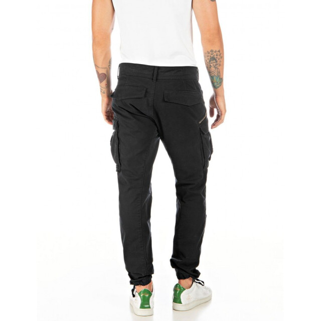 Replay M9873a joe heren cargo pant black rep 000.84387 098/M9873A Joe large