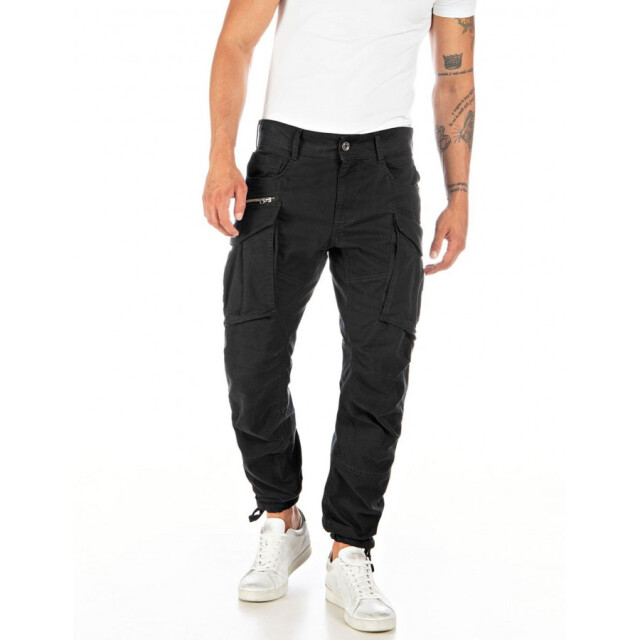 Replay M9873a joe heren cargo pant black rep 000.84387 098/M9873A Joe large