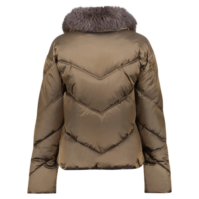 Geisha Jacket nylon brown 68512-21-000775 large