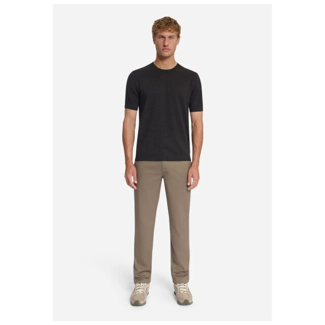 No Excess Pullover short sleeve crewneck mela dark brown 33220793-042 large