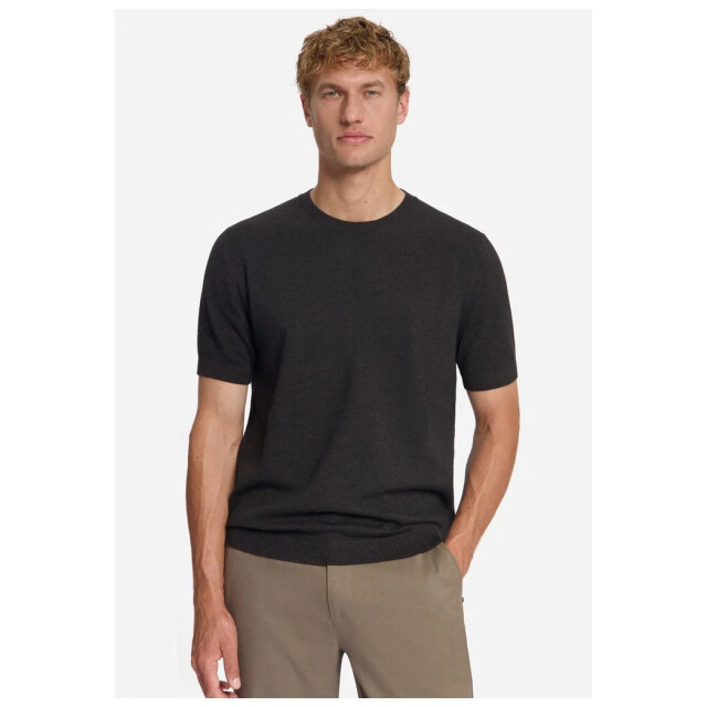No Excess Pullover short sleeve crewneck mela dark brown 33220793-042 large