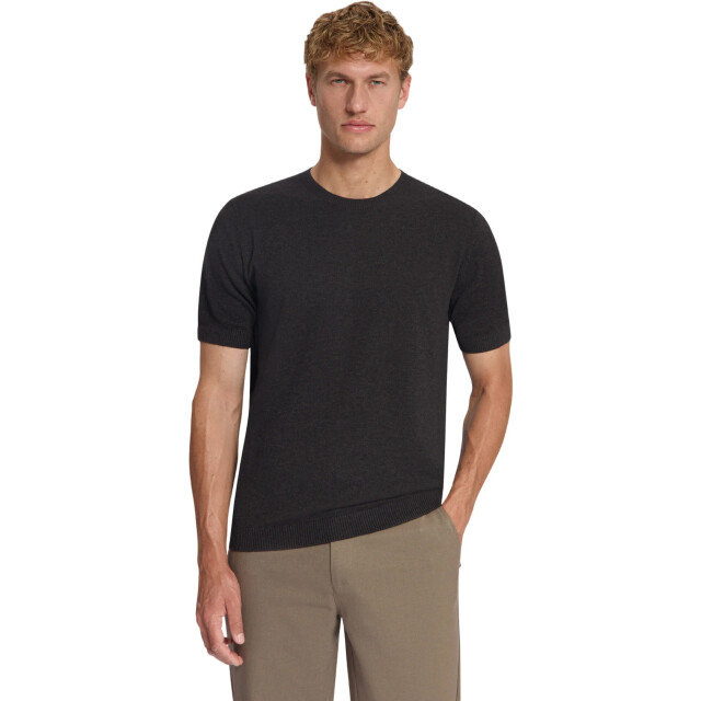No Excess Pullover short sleeve crewneck mela dark brown 33220793-042 large