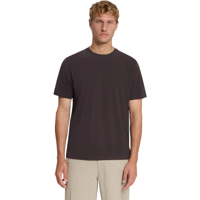 No Excess T-shirt crewneck solid basic stretc dark brown 33340703SN-042 large