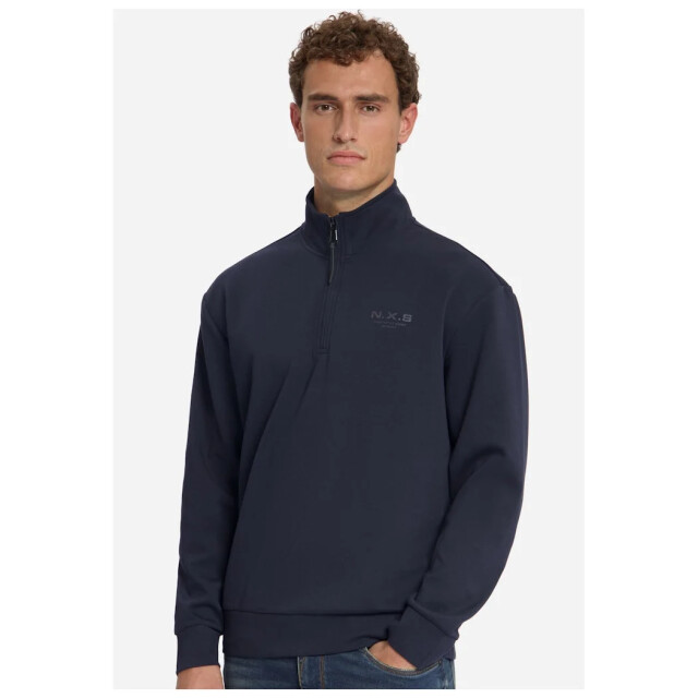 No Excess Sweater half zip dark night 33100804-178 large