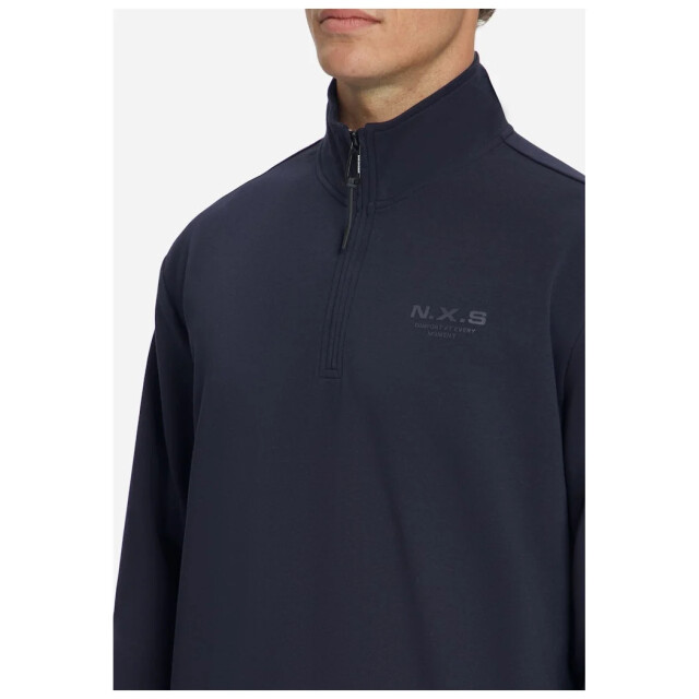No Excess Sweater half zip dark night 33100804-178 large
