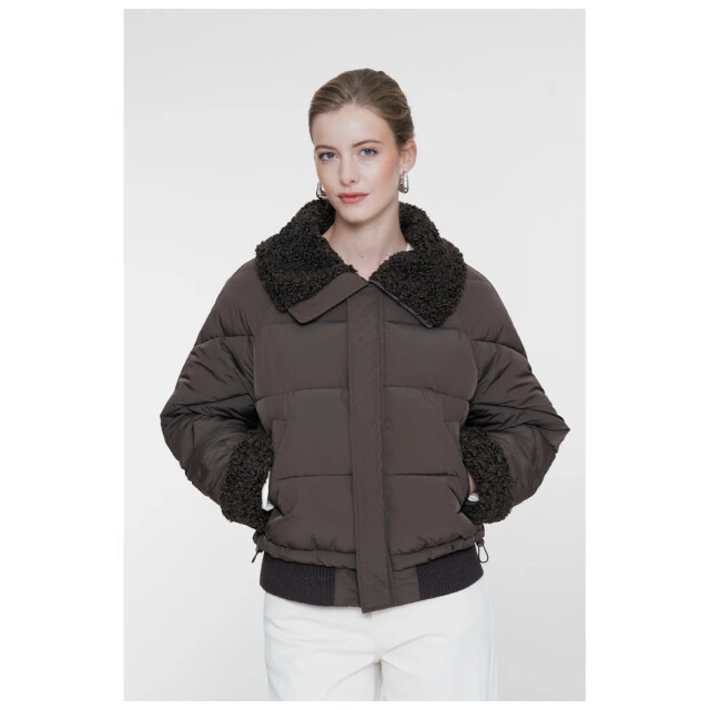 Geisha Jacket nylon dark brown 68524-16-000785 large