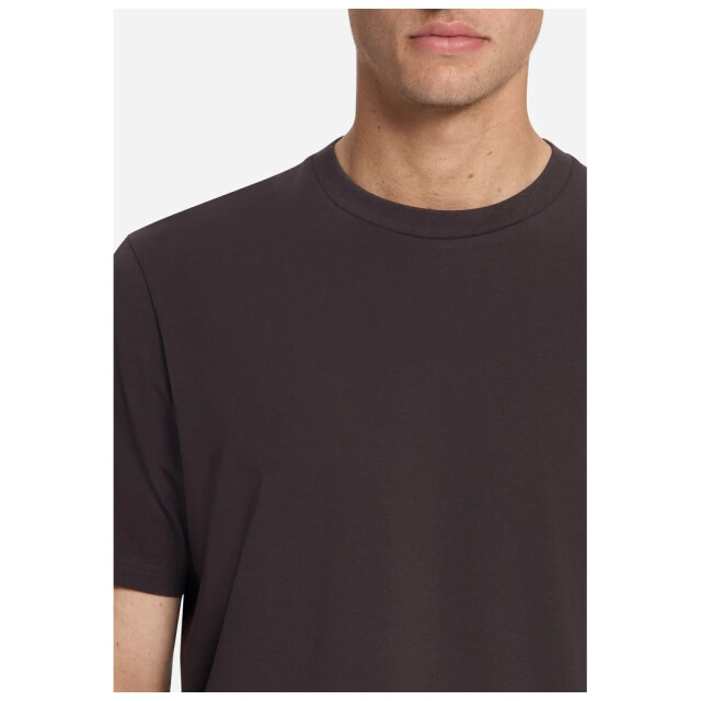 No Excess T-shirt crewneck solid basic stretc dark brown 33340703SN-042 large