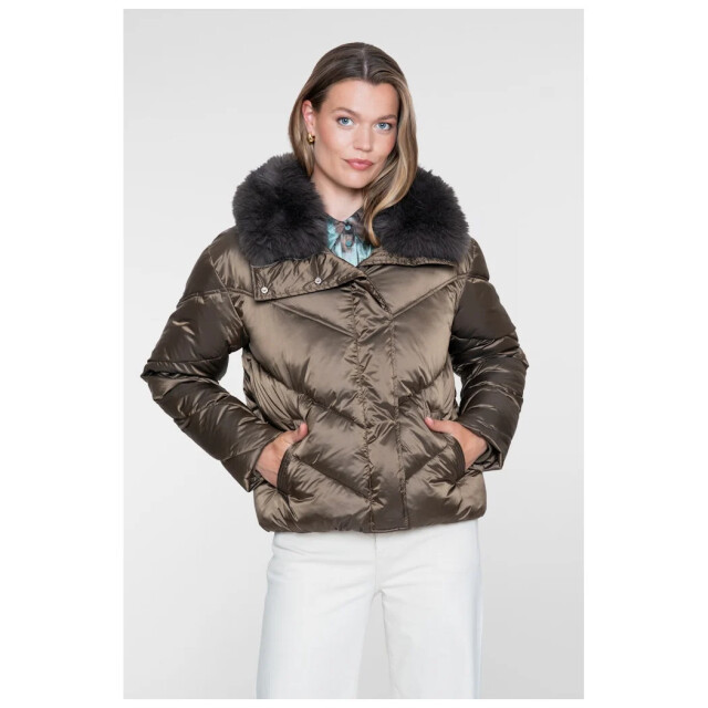 Geisha Jacket nylon brown 68512-21-000775 large