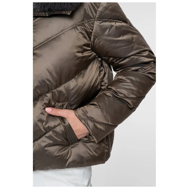 Geisha Jacket nylon brown 68512-21-000775 large