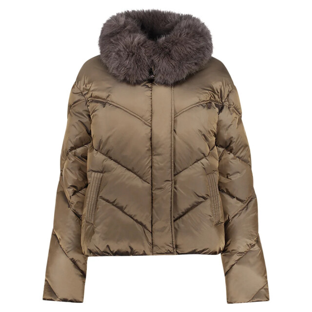 Geisha Jacket nylon brown 68512-21-000775 large