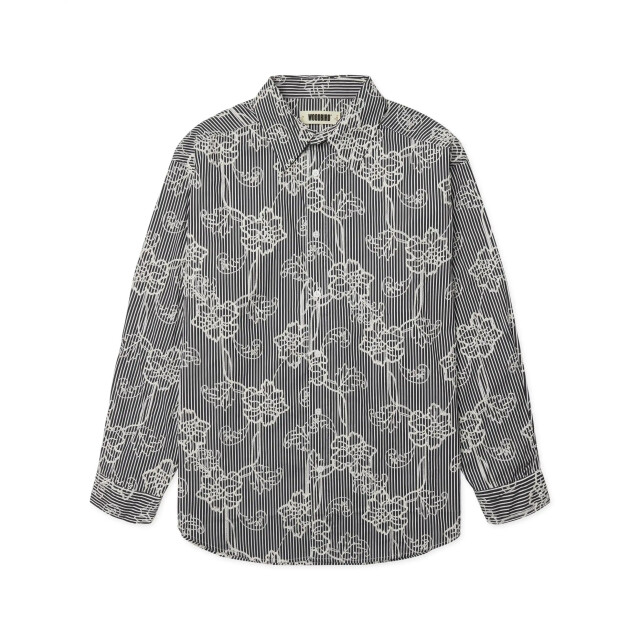 Woodbird brooks emb shirt 2636-712 black white 05631.992.0001 large