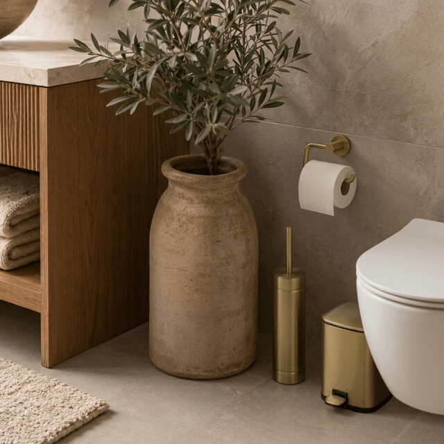 Casa di Elturo Toiletborstel glam – mat – metaal – Ø7,5 x h42 cm 2036589 large
